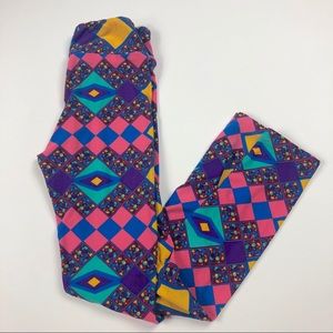 Lularoe Tween Geometric Colorful Leggings